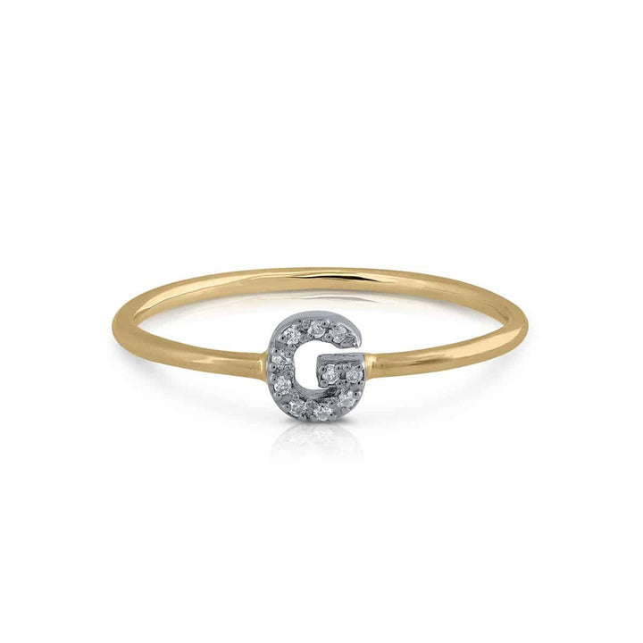 Anillo Colección Prime Inicial G Brillantes