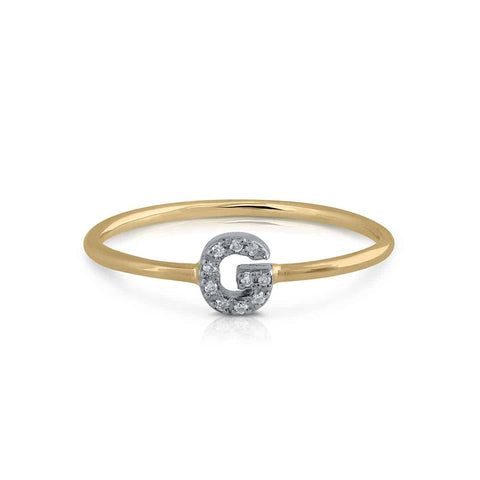 Prime Collection Diamonds Initial G Ring