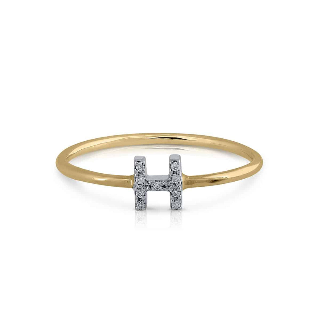 Anillo Colección Prime Inicial H Brillantes