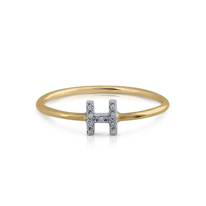 Anillo Colección Prime Inicial H Brillantes
