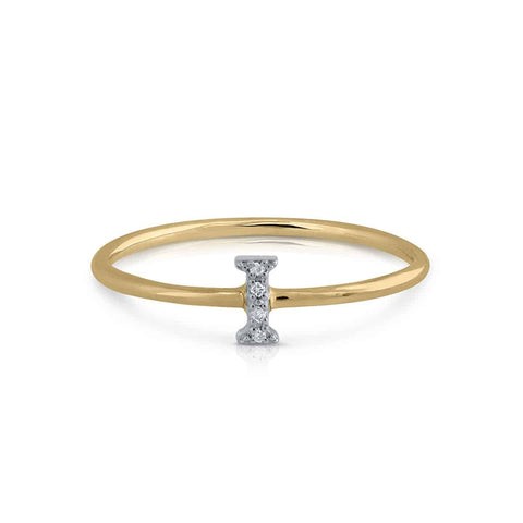 Prime Collection Diamonds Initial I Ring