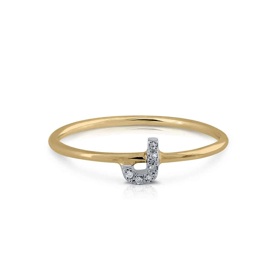 Anillo Colección Prime Inicial J Brillantes