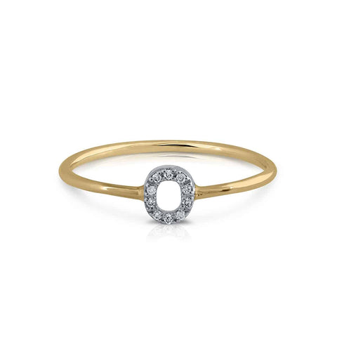 Prime Collection Diamonds Initial O Ring