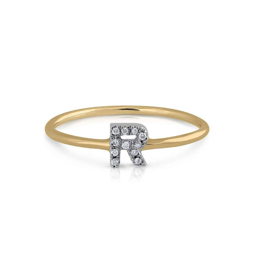 Anillo Colección Prime Inicial R Brillantes