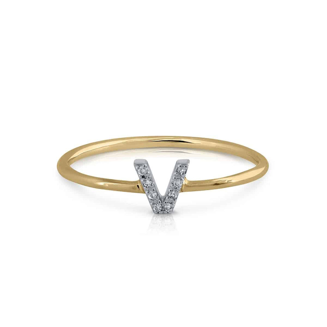 Anillo Colección Prime Inicial V Brillantes