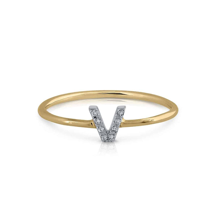 Anillo Colección Prime Inicial V Brillantes
