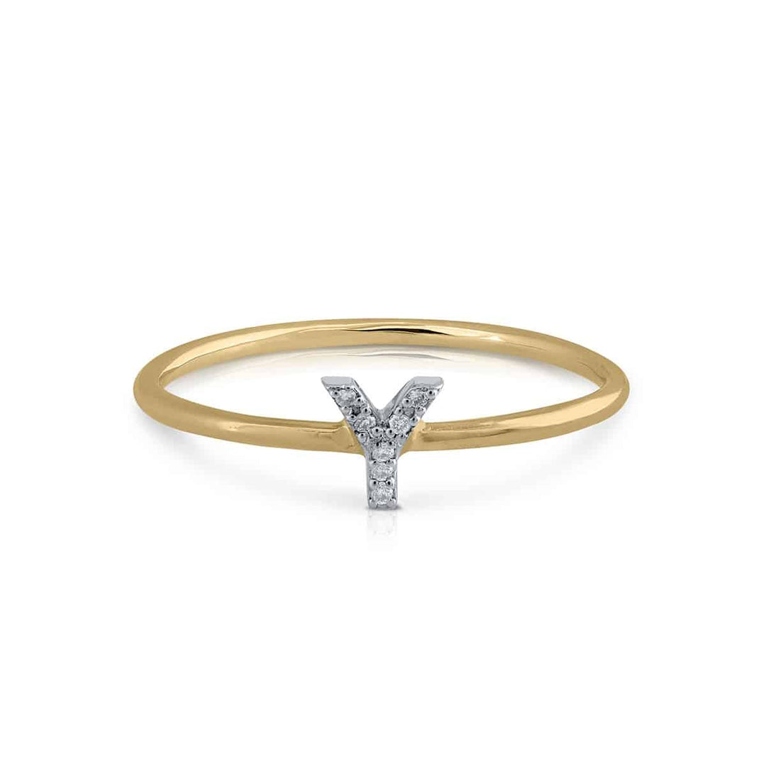 Anillo Colección Prime Inicial Y Brillantes