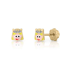 Pendientes oro princesa rosca