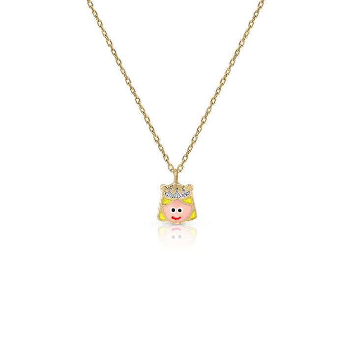 oro collar esmalte princesa