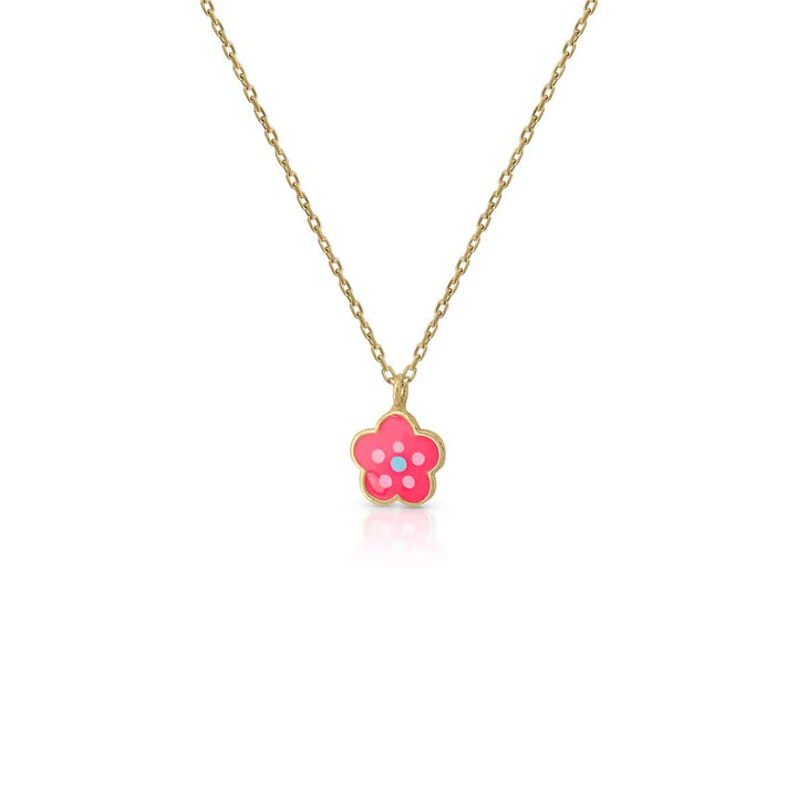 flor sonia collar oro esmalte