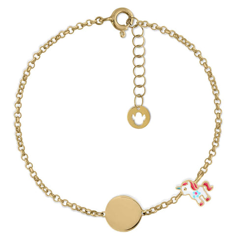 Petrasus Badge Gold Enamel Bracelet