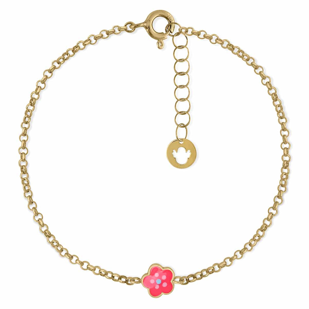 pulsera esmalte oro fllor sonia
