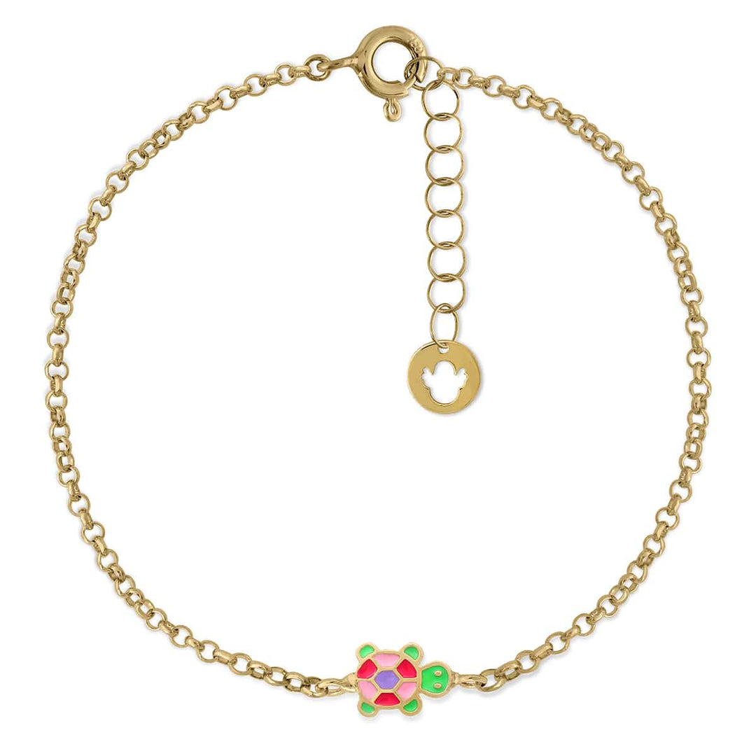 Clementina esmalte oro pulsera