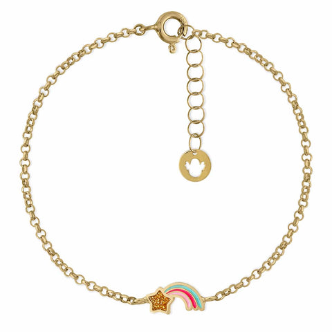Shooting Star Gold Enamel Bracelet