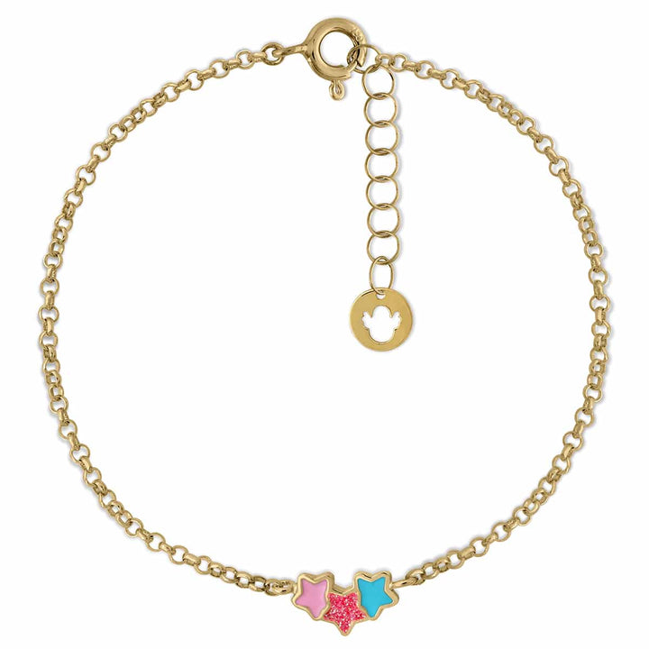 Trepador Estrella pulsera oro esmalte