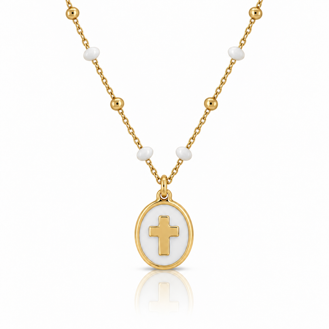 Zirconia Cross Necklace