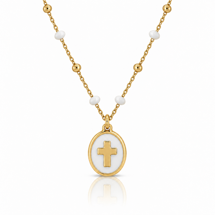 Zirconia Cross Necklace