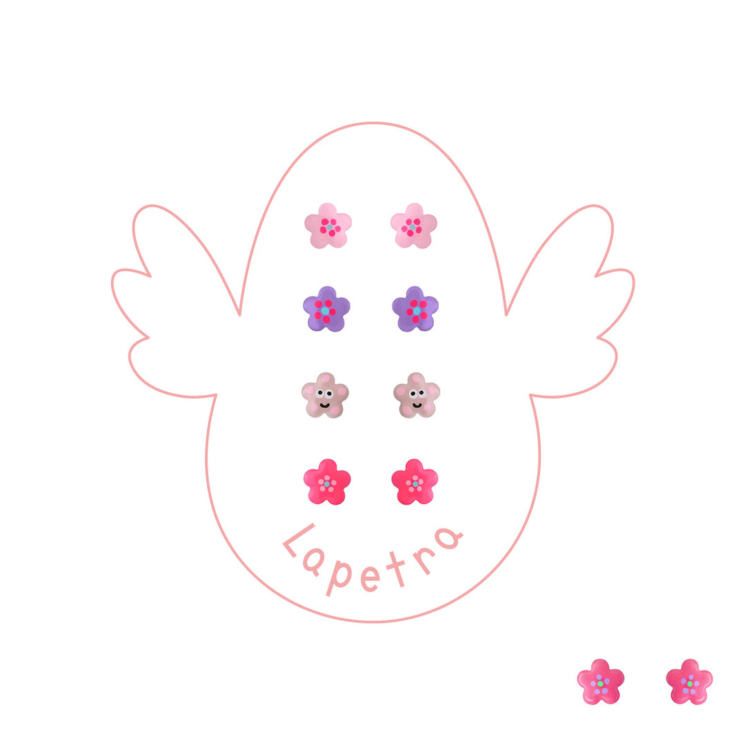 Pendientes Happy Flower rosca