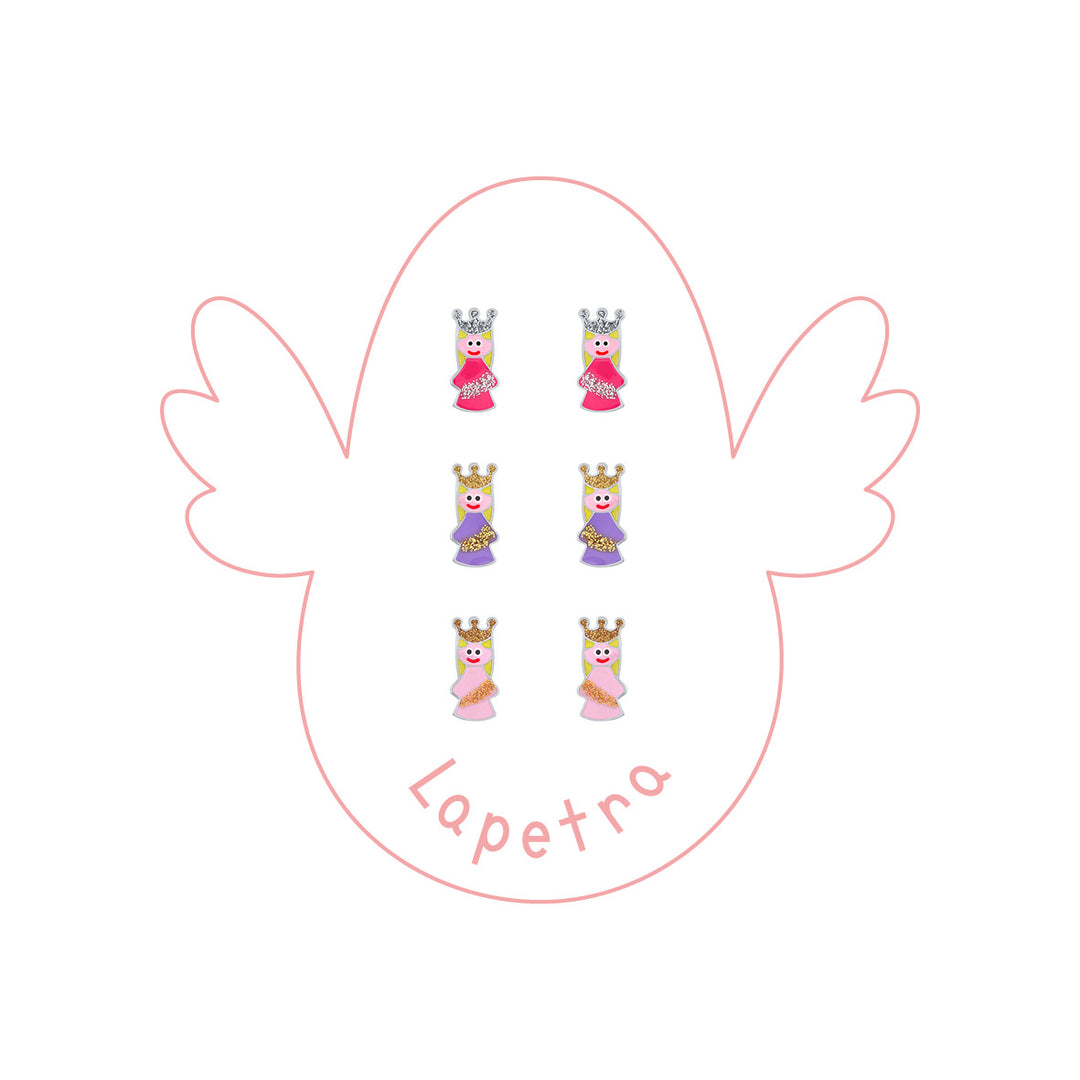 Pendientes Princesa Glitter rosca