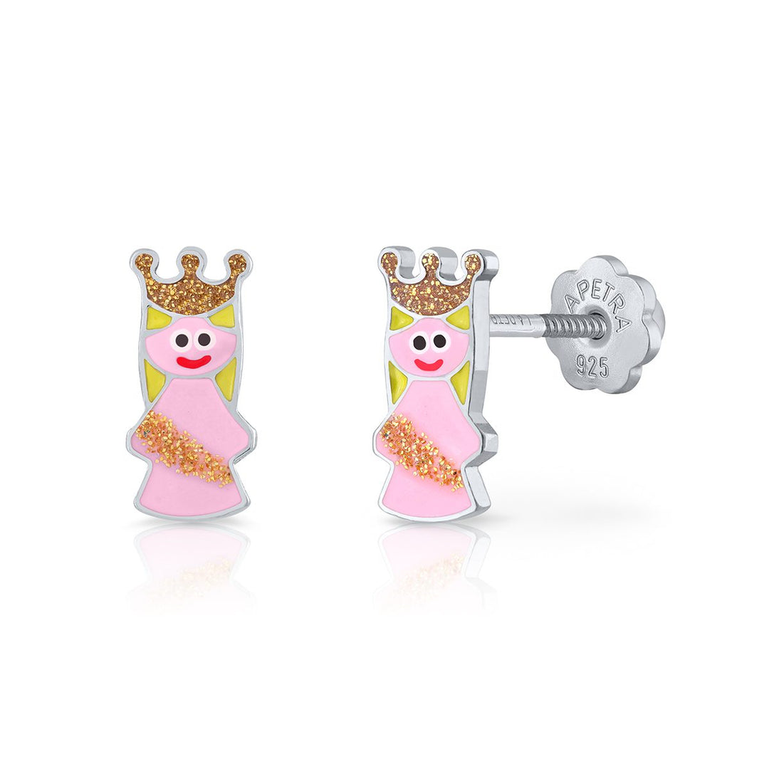 Pendientes Princesa Glitter Rosca