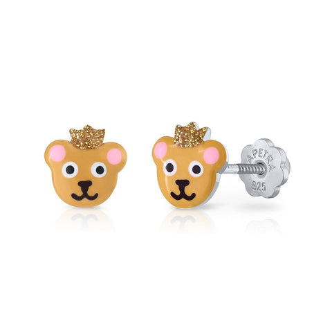 Enchanted Bear Enamel Earrings