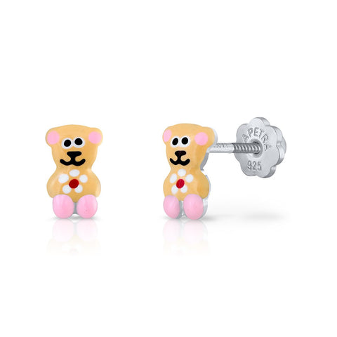 Earrings Bear Screw