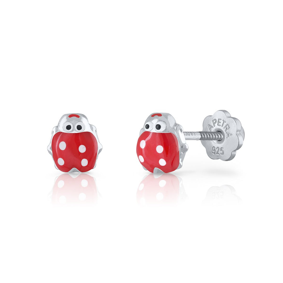 Pendientes Mariquita Rosca