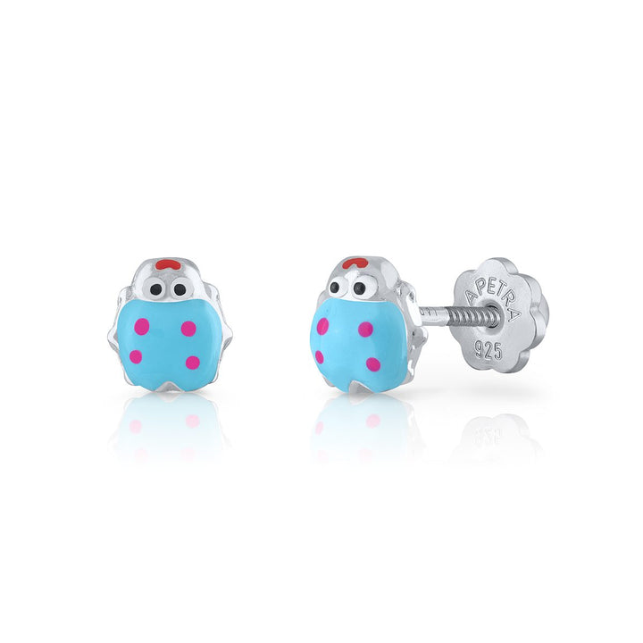 Pendientes Mariquita rosca