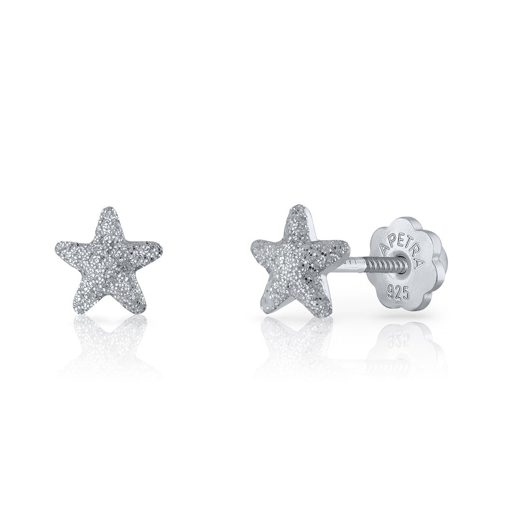 Glitter Star Enamel Earrings