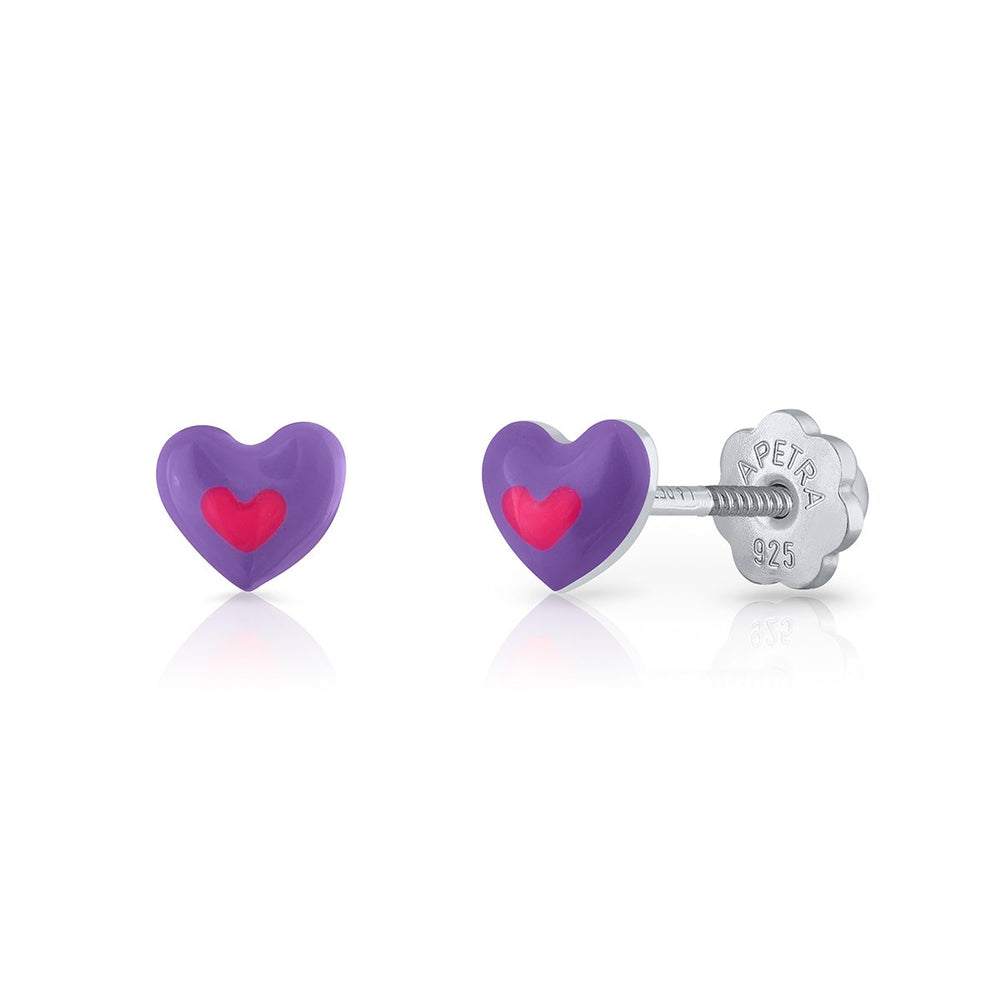 Pendientes Corazón con Corazón rosca