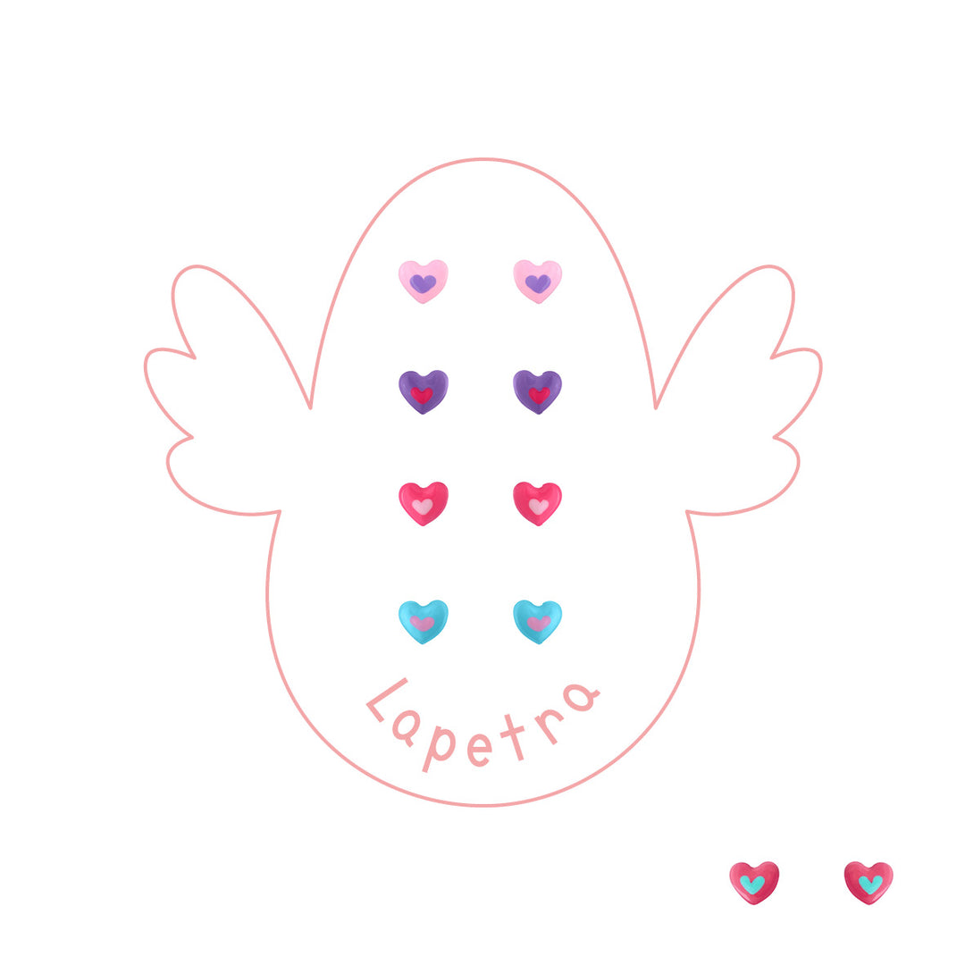 Pendientes Corazón con Corazón rosca