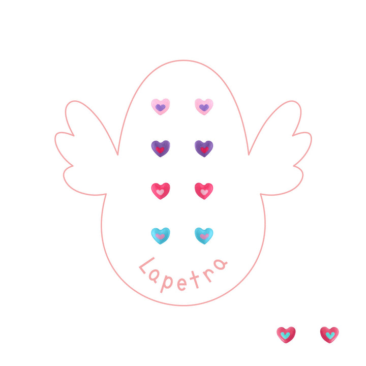 Pendientes Corazón con Corazón rosca