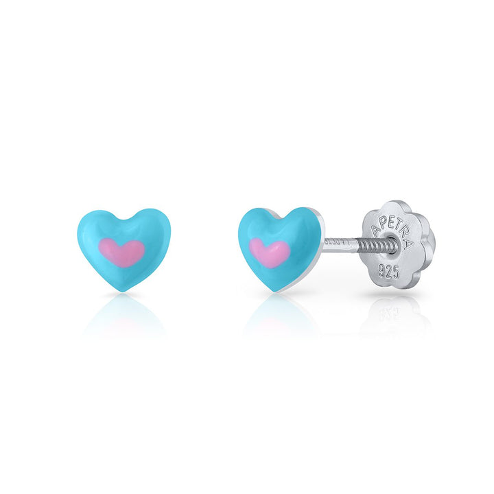 Pendientes Corazón con Corazón rosca