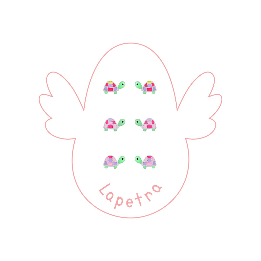 Pendientes Tortuga Clementina Perfil rosca