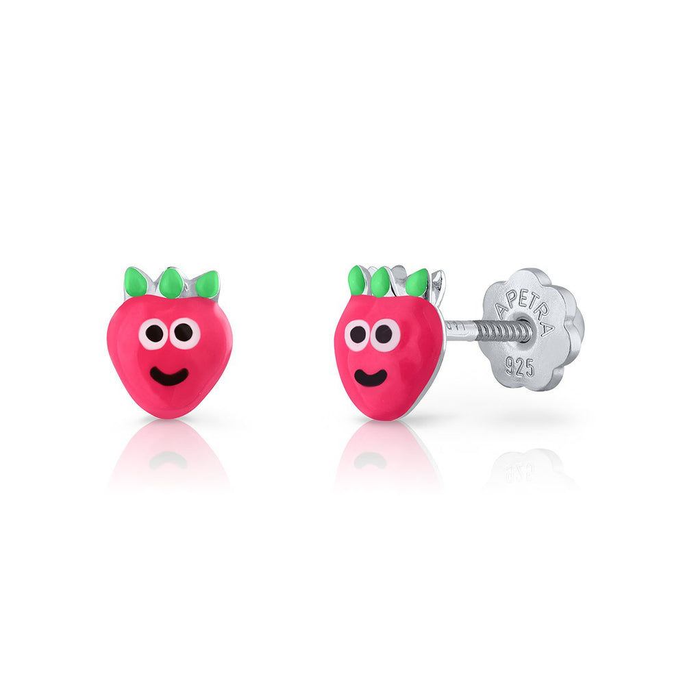 Pendientes Fresita rosca