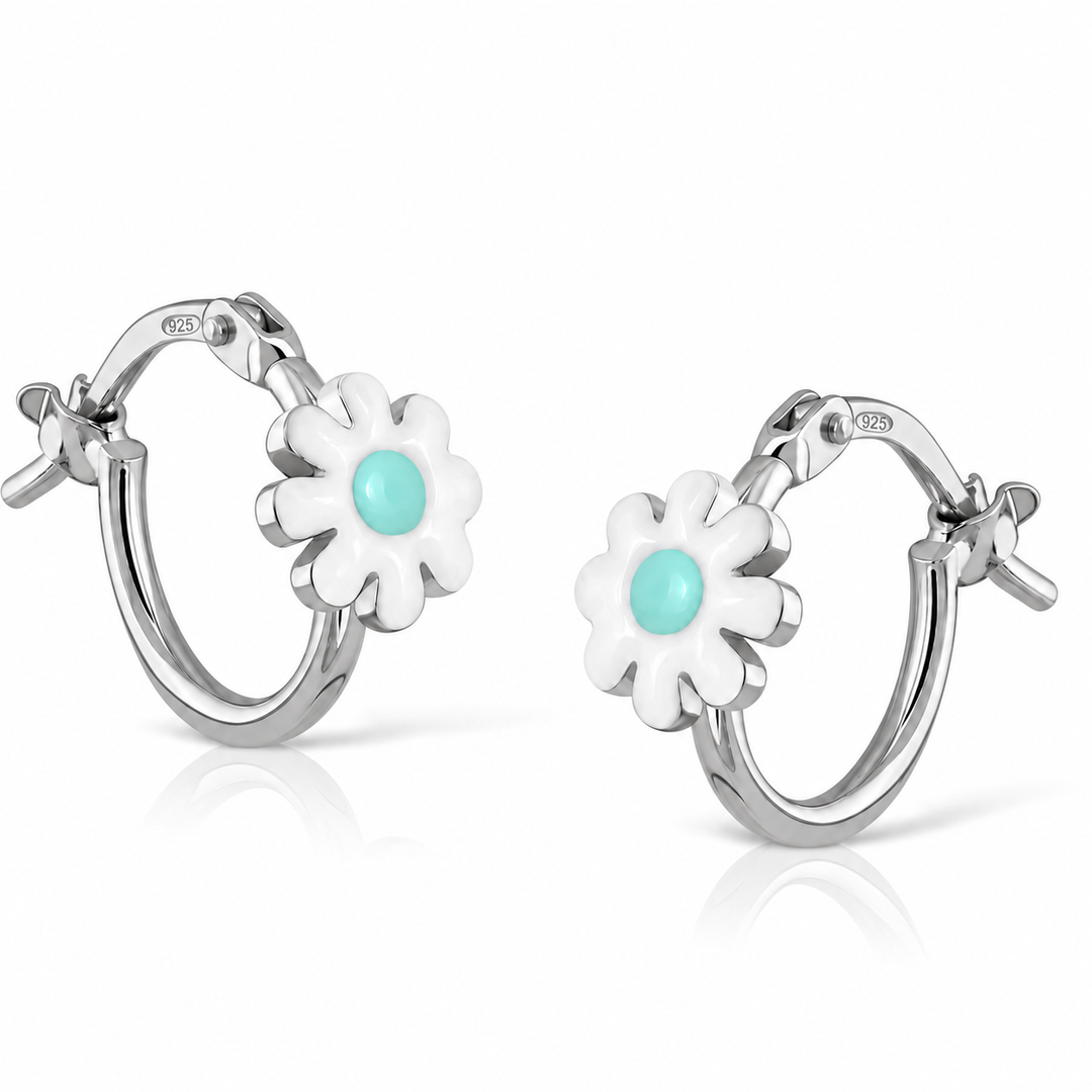 Mini aros Esmalte margarida