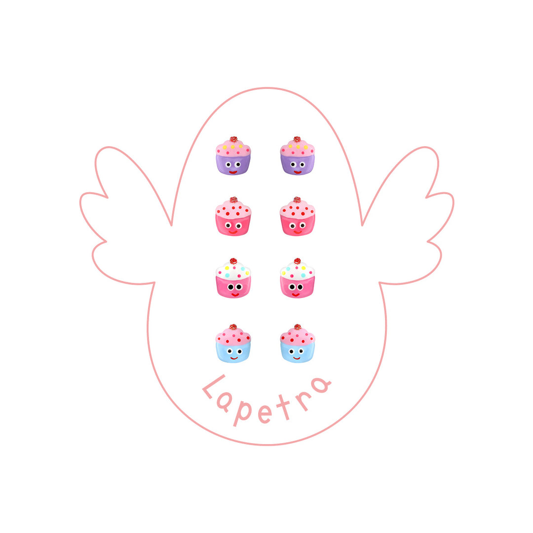 Pendientes Cupcake Ojos rosca