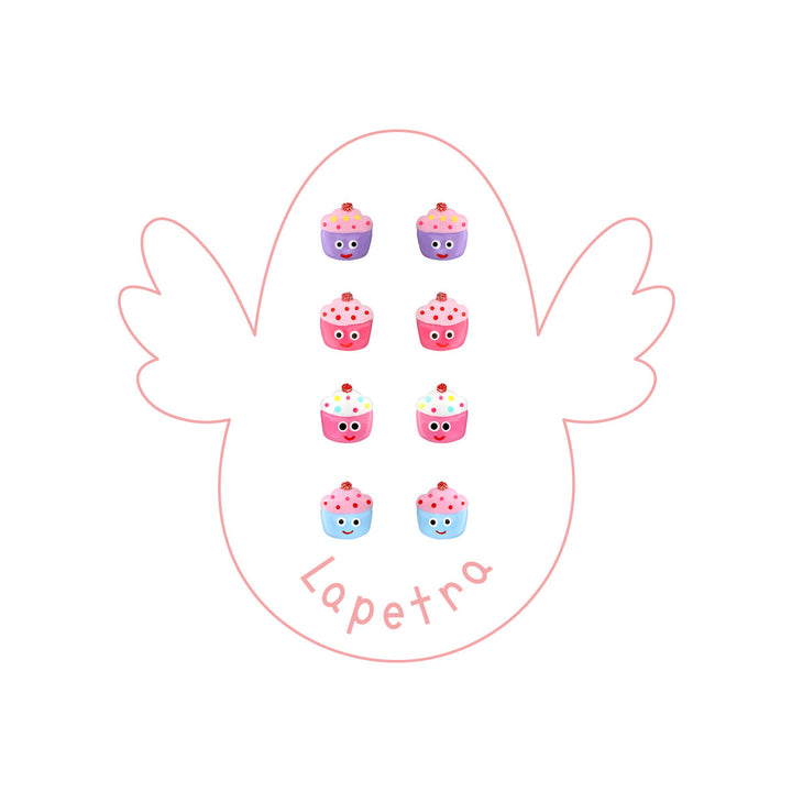 Pendientes Cupcake Ojos rosca
