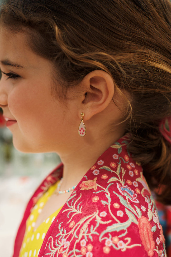 Flamenco earrings red perita