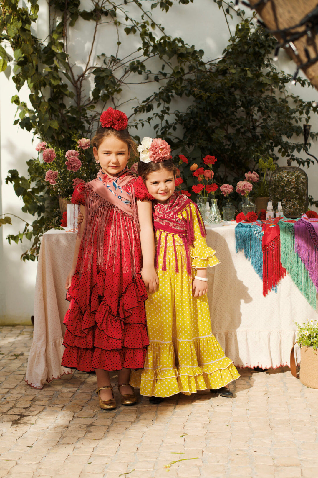 Pendientes Flamenca rojo