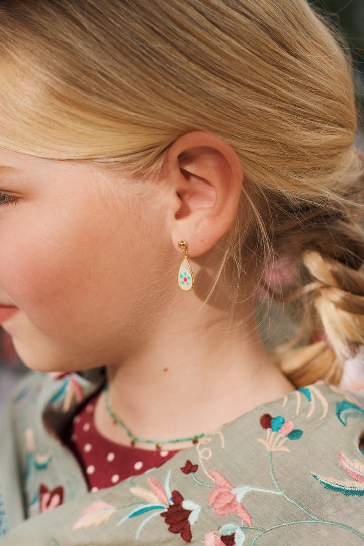 Pendientes Flamenca perita azul