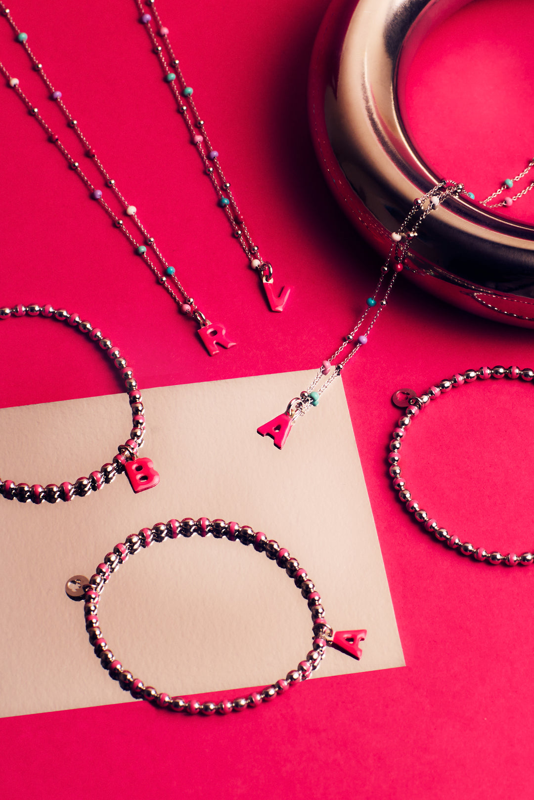 Iniciales La Petra Collar y Pulsera