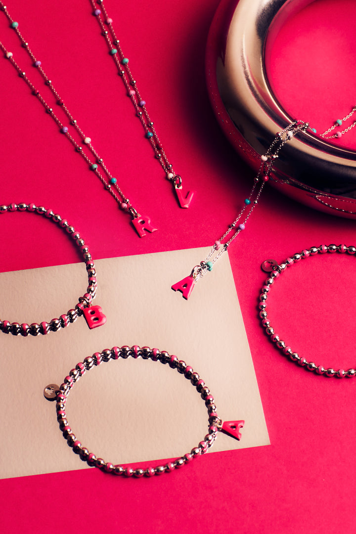 Iniciales La Petra Collar y Pulsera