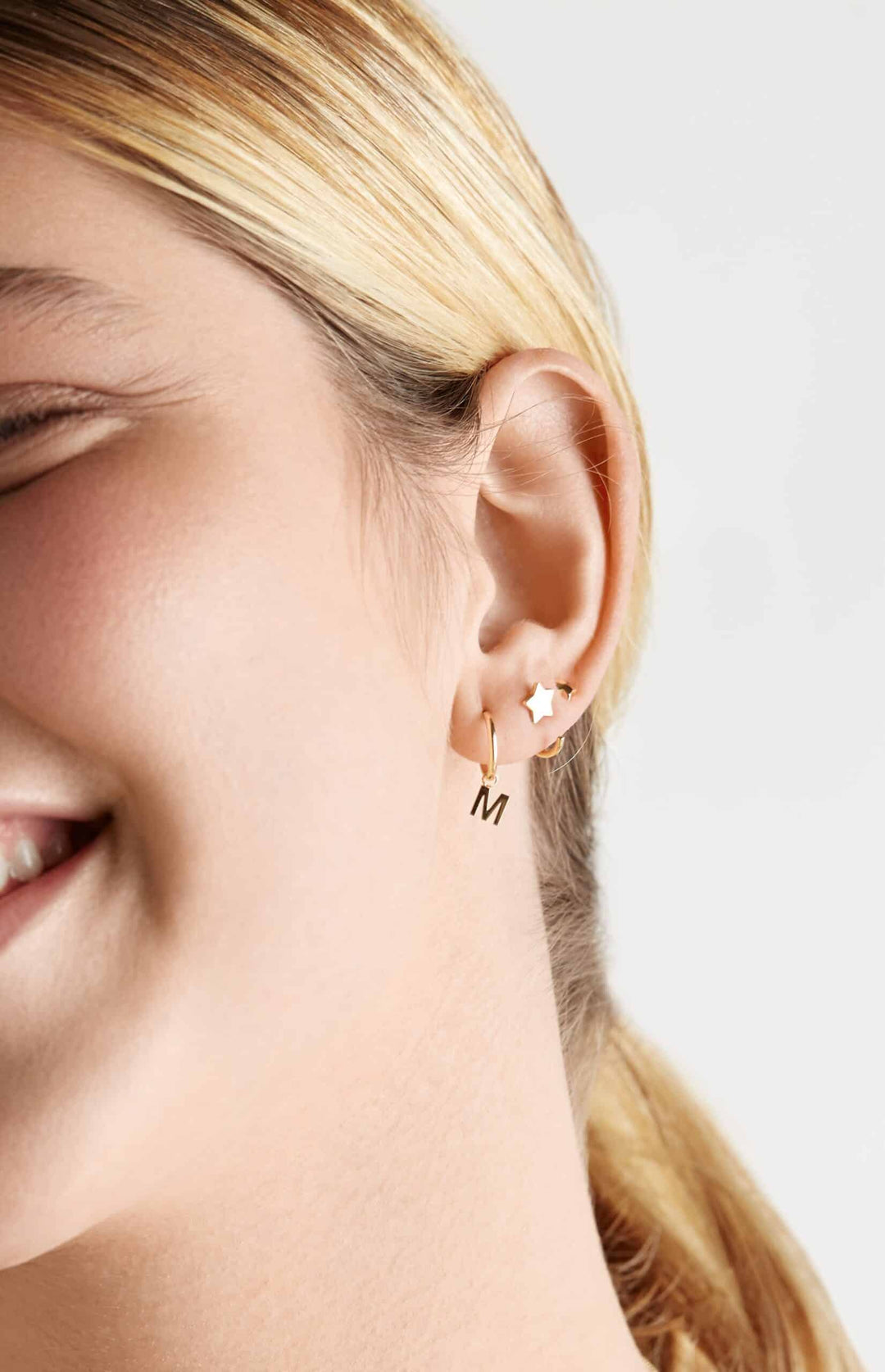 Aros oro inicial Type