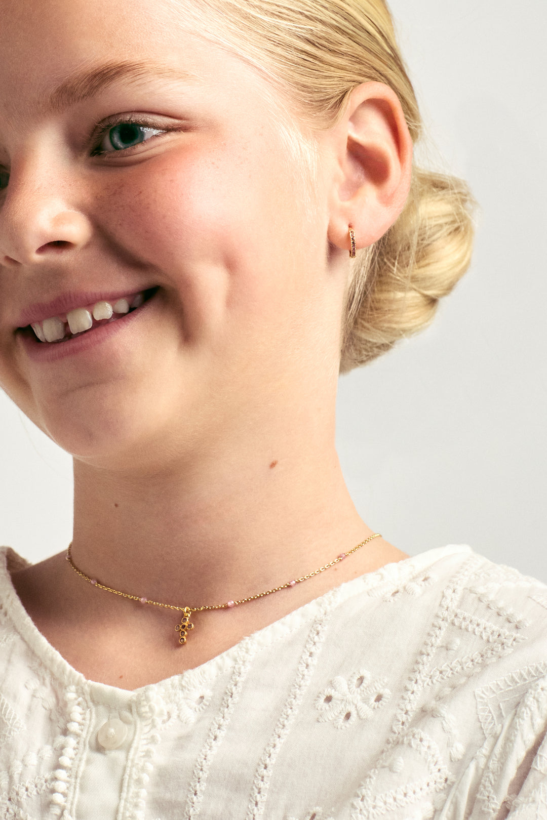 Zirconia Cross Necklace