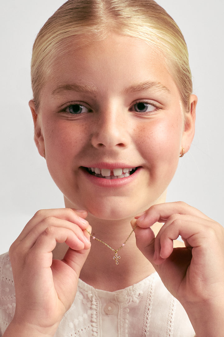 Zirconia Cross Necklace
