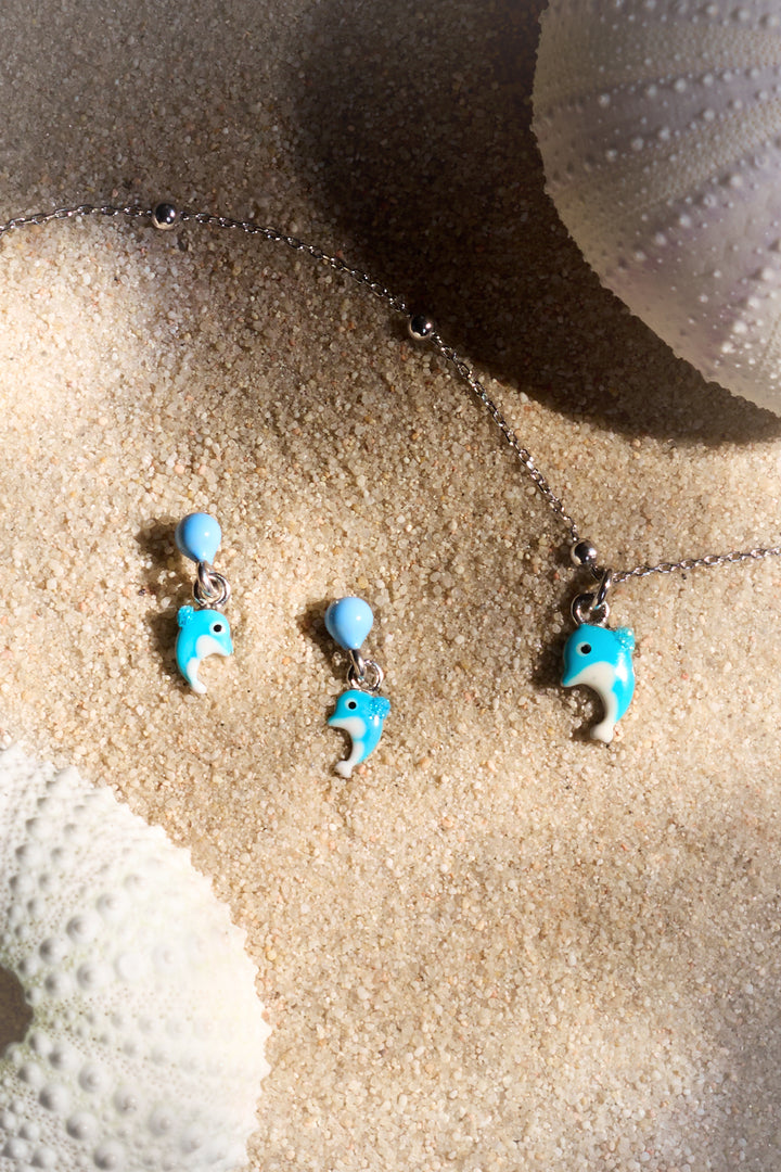 Candy Floss Dolphin Earrings