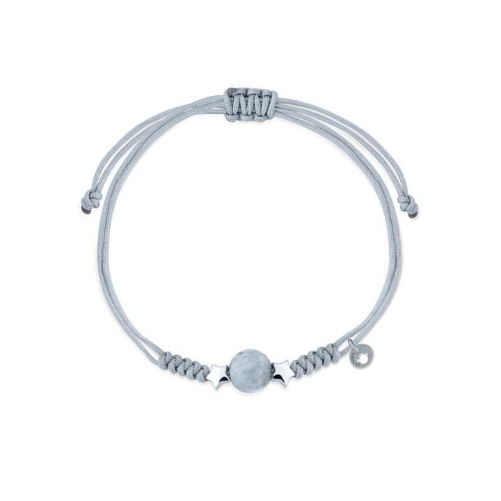 Pulsera Macramé Piedra Celestina