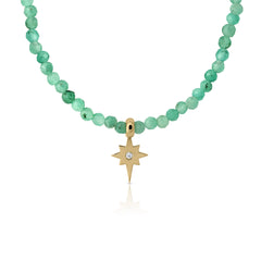 Collar oro esmeraldas estrella de Belén