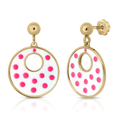 Pendientes Flamenca rosa